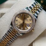 Rolex Lady-Datejust 28mm 279383RBR Champagne Diamond Dial Yellow Rolesor Oyster Bracelet - Image 8