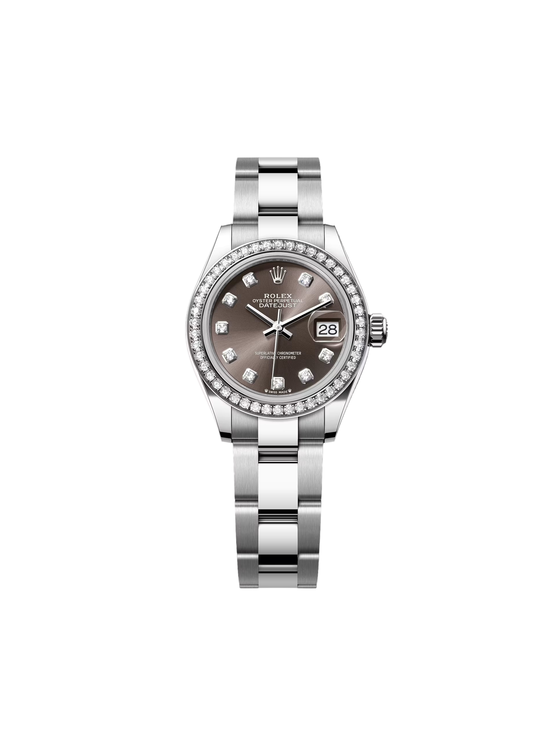 96CD5EB8-CBF1-CC6D-A0AF-258A723C955A.png Rolex Lady-Datejust 28mm 279384RBR Dark Gray set with Diamonds - Image 1