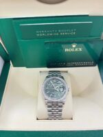 Rolex  Datejust 36mm 126284 Olive Green Dial Jubilee Bracelet - Image 7