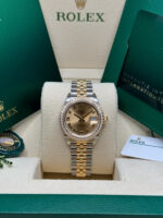 Rolex Lady-Datejust 28mm 279383RBR Champagne Roman Dial Yellow Rolesor Oyster Bracelet - Image 3