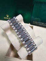 Rolex  Day-Date President 40mm White Gold Meteorite Diamond Baguette Dial - 228239 - Image 8