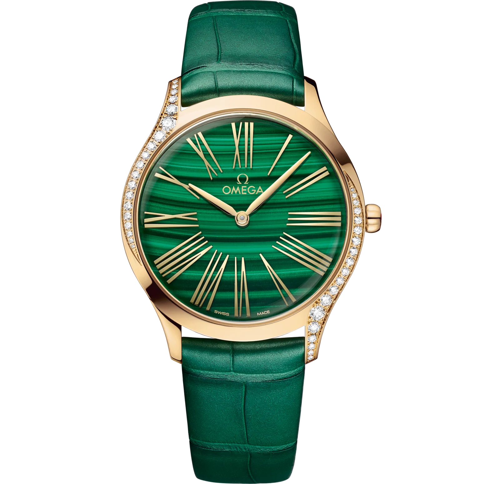 976FC3BC-F14B-82AE-1590-69F490F97896.png Omega De Ville Trésor 36mm Green Dial with Diamonds Moonshine™ 18k Rose Gold Strap 428.58.36.60.99.001 - Image 1
