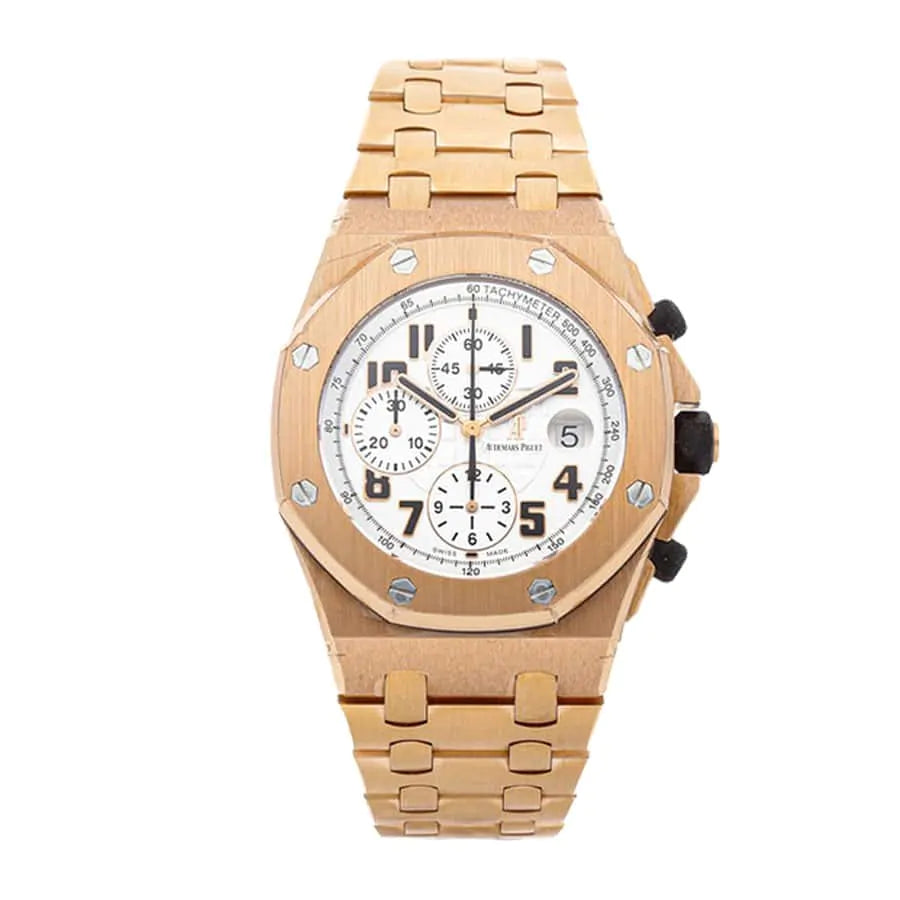 97BF235A-AB38-80F3-9FBF-18FC69E32222.jpg Audemars Piguet Royal Oak Offshore Chronograph 42mm Rose Gold Watch - Image 1