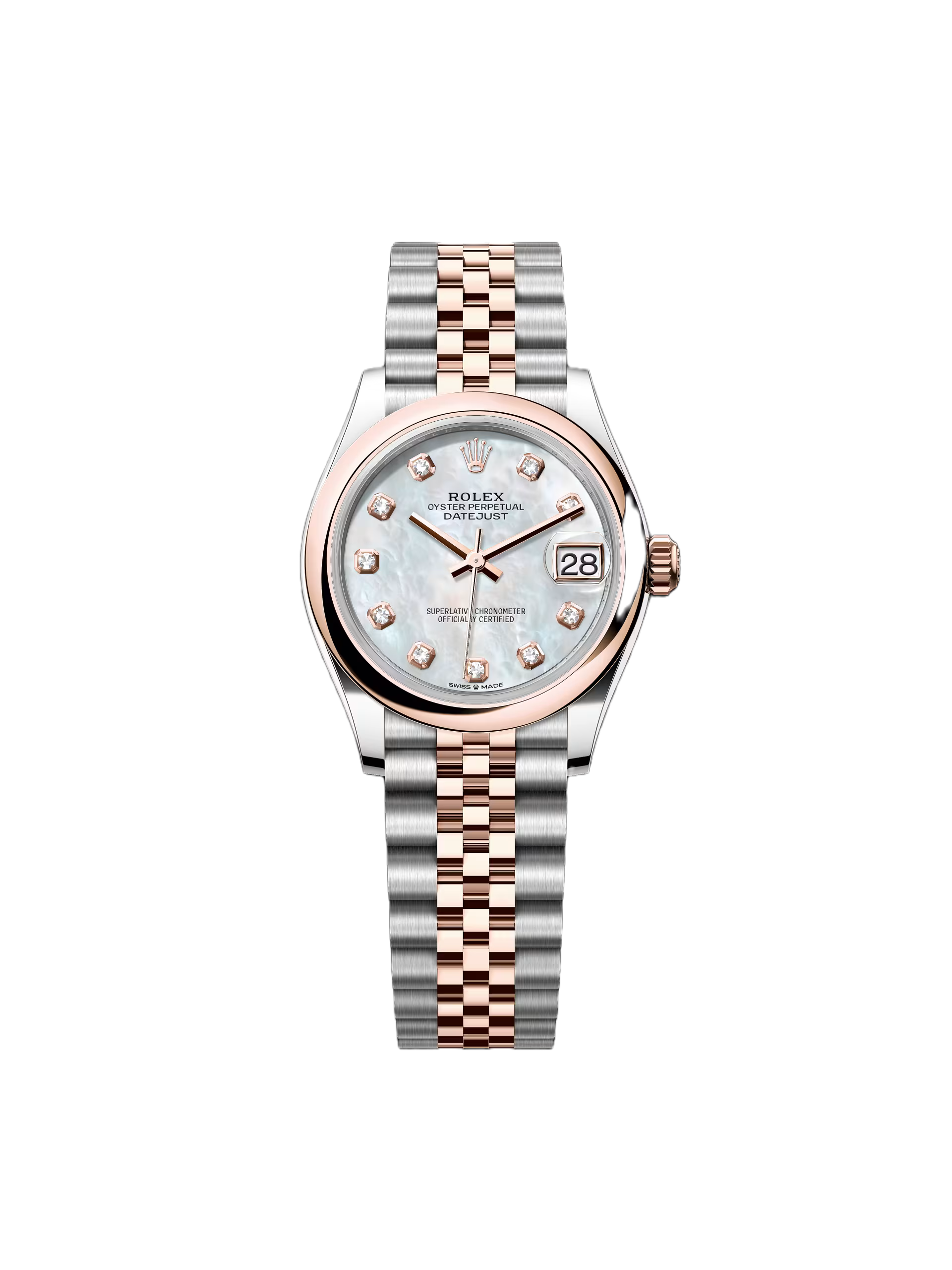 97D6F144-F391-E67E-6476-8BA2E301B37D.png Rolex Datejust m278241-0025/0026 White Mother-of-Pearl 31mm Dial Oyster Bracelet Watch - Image 1