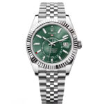 Rolex  Sky-Dweller 42mm 336934-0002 Stainless Steel Green Dial Oyster