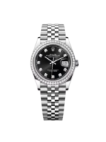 Rolex  Datejust 36mm 126284 Black Dial Jubilee bracelet
