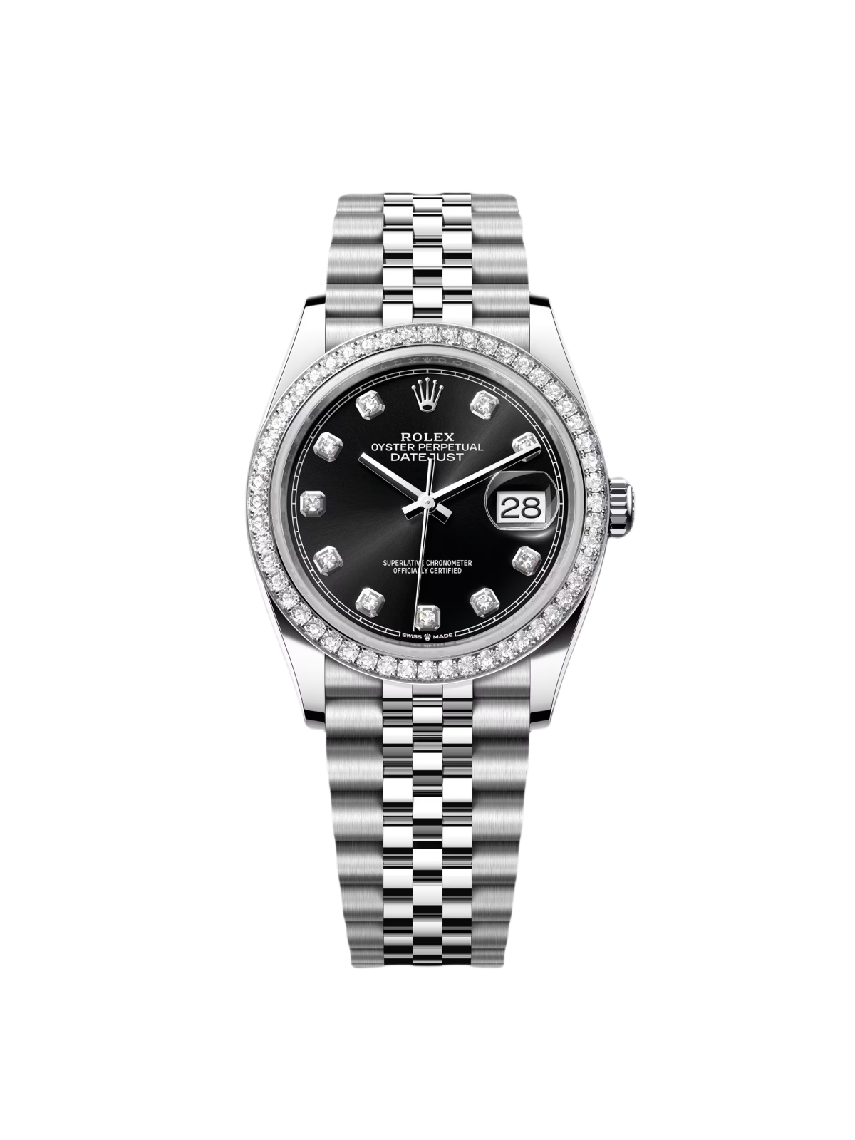98355D5D-36E6-C5AA-B0F0-EB2DA504CB22.png Rolex Datejust 36mm 126284 Black Dial Jubilee bracelet - Image 1