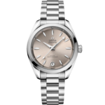 Omega Seamaster Aqua Terra SHADES 34 mm Sandstone Dial Stainless Steel Bracelet 220.10.34.20.09.001