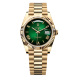 Rolex  Yellow Gold President Day Date 40mm Green Roman Ombre Dial - 228238