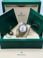 Rolex Oyster Perpetual 41mm 124300-0001 Stainless Steel Silver Index Dial Watch - Image 9