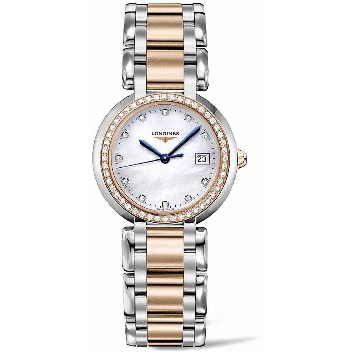 9A0F1E79-B44B-22EB-FB11-607C11B13E87.jpg Longines Women's L8.112.5.89.6 PrimaLuna Two-Tone 18kt Rose Gold Stainless Steel Watch - Image 1