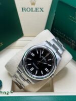 Rolex  Oyster-Perpetual 41mm 124300-0002 Stainless Steel Black Index Dial Watch - Image 6