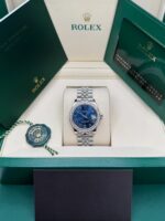 Rolex Datejust m278384RBR-0037/0038 Bright Blue 31mm Dial Oyster Watch - Image 10