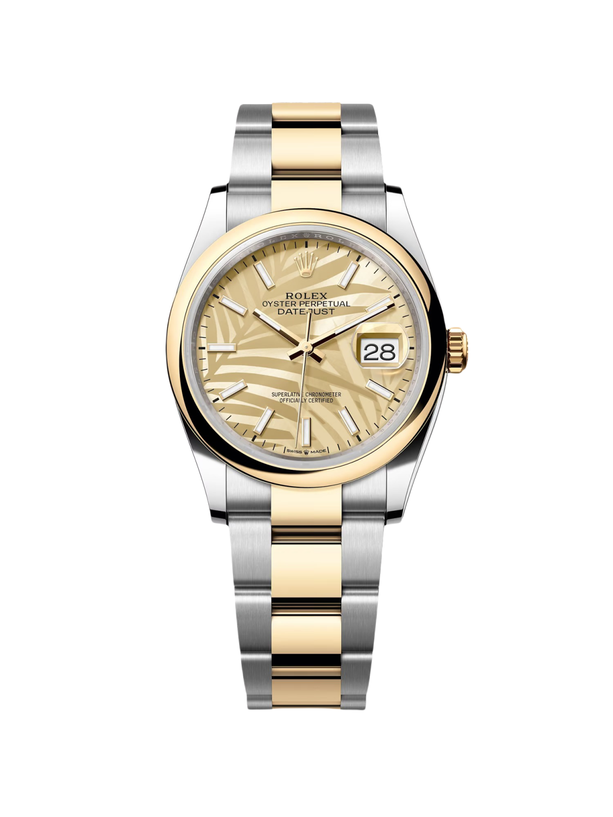 9A78438F-625A-053A-28D1-54B0CAFD6488.png Rolex Datejust 36mm 126203 Golden Dial Domed Bezel Oyster Bracelet - Image 1
