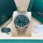 Rolex Oyster Perpetual 41mm 124300-0005 Green Index Dial & Smooth Bezel Oyster Bracelet Men’s Watch - Image 2