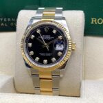 Rolex  Datejust 36mm 126233 Custom Black Dial Jubilee Bracelet Watch - Image 11