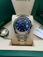 Rolex  Datejust 41mm 126334 Blue Index Oyster Stainless Steel Men’s Watch - Image 3