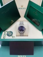 Rolex Datejust m278384RBR-0029/0030 Aubergine 31mm Dial Jubilee Watch - Image 9