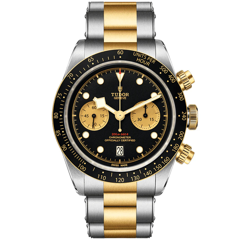 9CAF4CF9-619C-F962-3D49-781589FFC415.jpg TUDOR Black Bay S&G 41mm Black/Gold Dial Men's Chronograph Bracelet Watch M79363N-0001 - Image 1