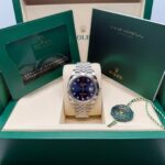 Rolex  Datejust 41mm 126334 Blue Diamond Oyster Stainless Steel Mens Watch - Image 11