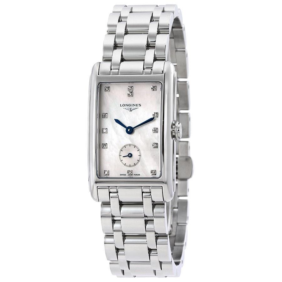 9CCAC3D7-C458-8786-A43F-6B2E0CFBB3C2.jpg Longines Women's L55124876 Flagship Diamond Stainless Steel Watch - Image 1