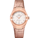 Omega Constellation Ladies' Selection 29mm  Sedna™ gold on leather strap 131.53.29.20.52.002