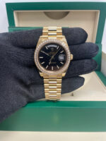 Rolex Day-Date 40mm Bright Black Dial President Watch 228348RBR-0043 - Image 2