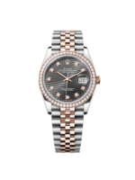 Rolex  Datejust 36mm 126281 Slate Fluted Motif Diamond Dial Diamond Bezel and Oyster Bracelet - Image 2