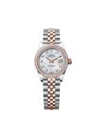 Rolex Lady-Datejust 28mm 279381RBR Mother-of-Pearl Diamond Dial Oyster Bracelet