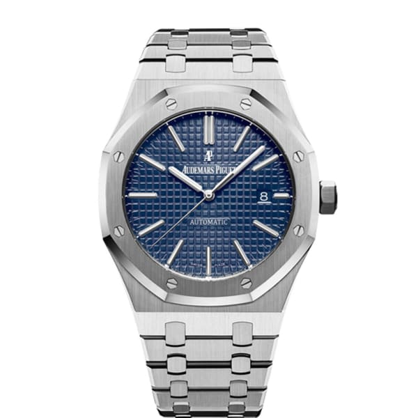 9ECE7D52-283E-69DB-06CA-0A10744BBA72.jpg Audemars Piguet Royal Oak Selfwinding with Blue Dial 41mm 15400ST.OO.1220ST.03 - Image 1