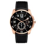 Cartier Calibre Rose Gold Black 42mm