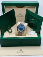 Rolex  Datejust 41mm 126334 Blue Roman Oyster Stainless Steel Men’s Watch - Image 13
