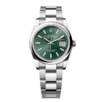 Rolex  Datejust 36mm 126200 Mint Green Dial Stainless Steel Oyster Bracelet Watch