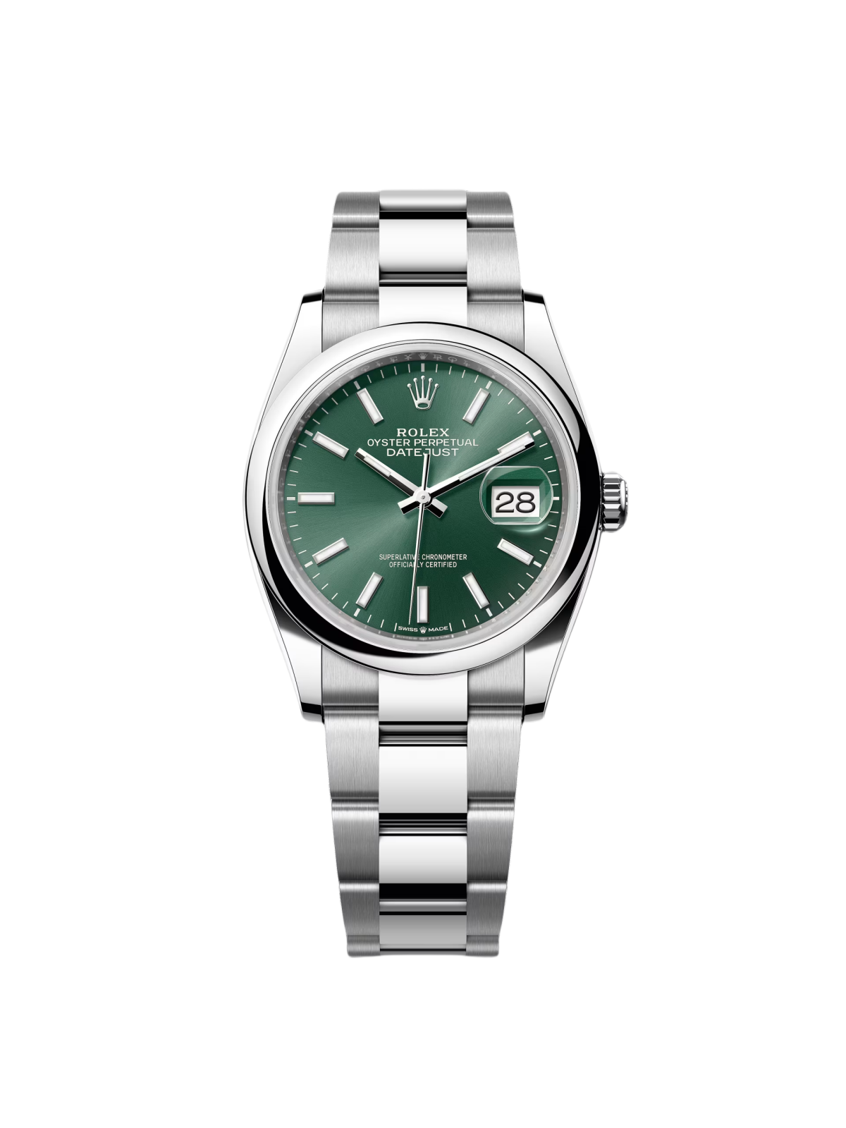A083F35A-60F8-B102-B8A6-1C466F7D14C3.png Rolex Datejust 36mm 126200 Mint Green Dial Stainless Steel Oyster Bracelet Watch - Image 1