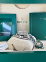 Rolex  Datejust 36mm 126234 Olive Green Palm Motif Dial Jubilee Stainless Steel Watch - Image 7