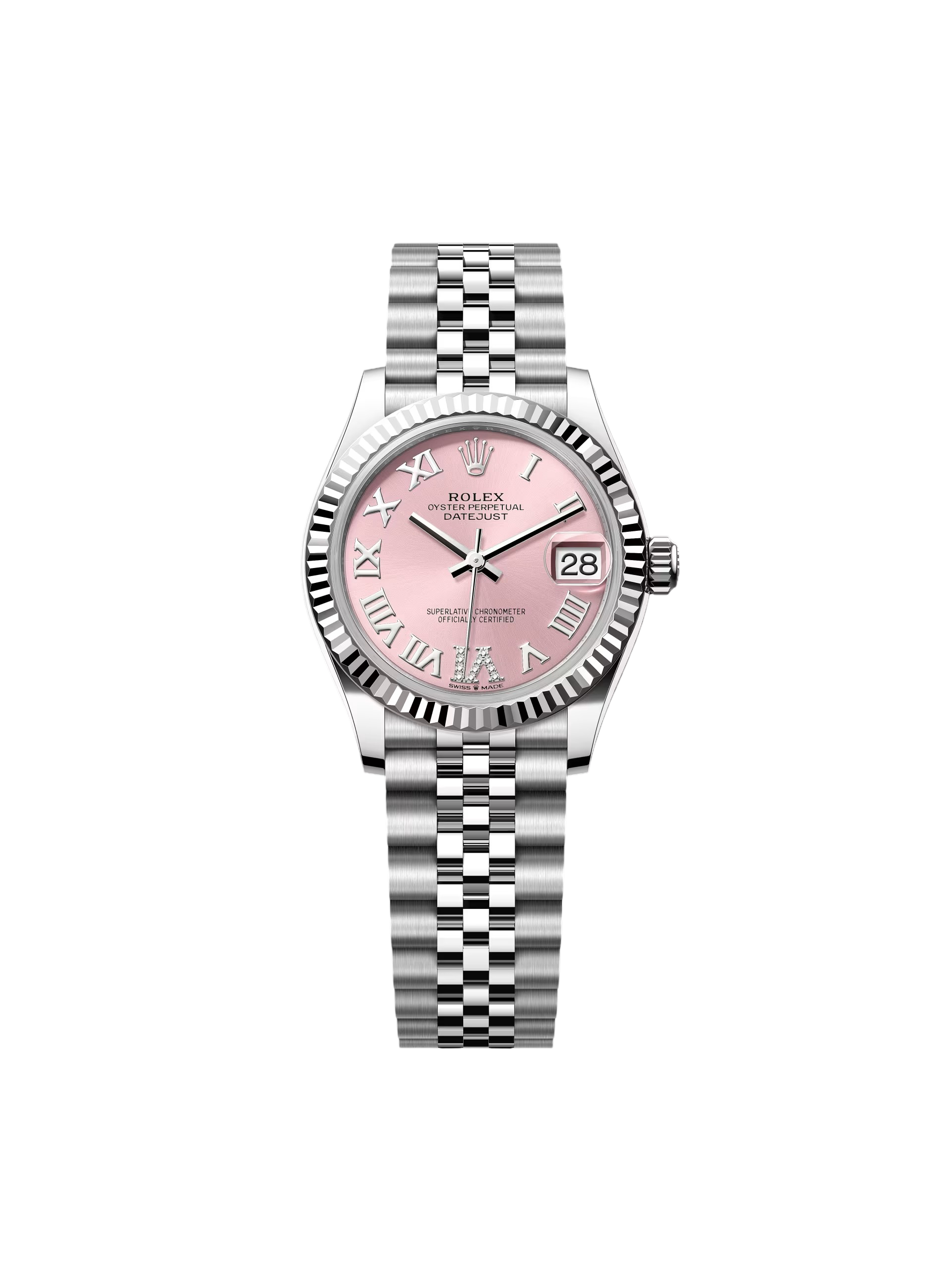 A141012E-B658-BF46-EEB6-1873F9FFA848_8a3c4208-d587-4486-a1b9-2954934cb8de.png Rolex Datejust m278274-0023/0024 Pink 31mm Dial Oyster Watch - Image 1