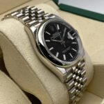Rolex  Datejust 36mm 126200 Stainless Steel Black Dial Jubilee Watch - Image 6