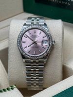 Rolex Datejust m278384RBR-0017/0018 Pink 31mm Dial Oyster Watch - Image 9