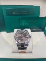Rolex Datejust 41mm 126331 Datejust Chocolate Diamond Oyster Steel and Everose Gold Watch - Image 3