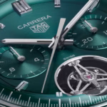 TAG Heuer Carrera Chronograph Tourbillon 42mm Mens Watch Green CBS5011.FC6566 - Image 3
