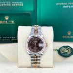 Rolex Lady-Datejust 28mm 279171 Chocolate Roman Oyster Stainless Steel and Rose Gold - Image 15