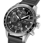 IWC Pilot Performance Chronograph 41mm AMG Mens Watch Black Rubber IW388305 - Image 2