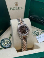 Rolex Lady-Datejust 28mm 279381RBR Chocolate Diamond Dial Oyster Bracelet - Image 4