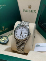 Rolex  Datejust 41mm 126334 White Roman Oyster Stainless Steel Mens Watch - Image 5