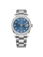 Rolex  Datejust 36mm 126284 Blue Jubilee Diamond Dial & Diamond Bezel, Stainless Steel Oyster Bracelet Watch - Image 2