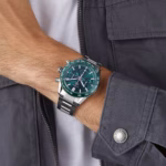 TAG Heuer Carrera Chronograph 44mm Mens Watch Green Stainless Steel CBN2A1N.BA0643 - Image 7