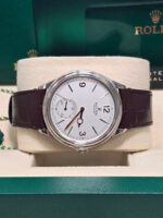 Rolex 1908 White Gold White Dial Brown Alligator Strap - 52509-0006 - Image 5