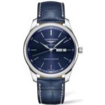 Longines Men's L2.920.4.92.0 Master Collection Blue Leather Watch