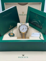 Rolex  Datejust 41mm 126333 White Index Oyster Steel and Yellow Gold Mens Watch - Image 9