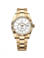 Rolex  Sky-Dweller 42mm 336938-0003 Yellow Gold White Dial